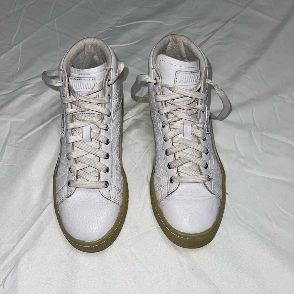 PUMA WOMEN'S CA PRO MID WHITE SNEAKERS 36421301 !!GOOD CONDITIONS!!!